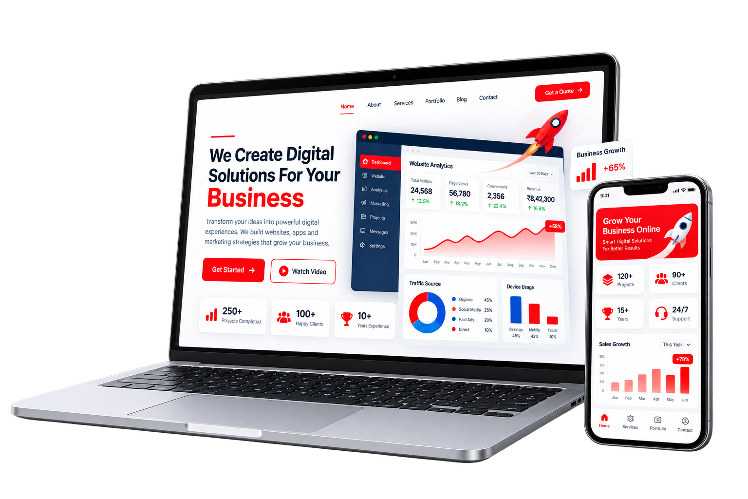 WE DESIGN, DEVELOP & GROW YOUR BUSINESS